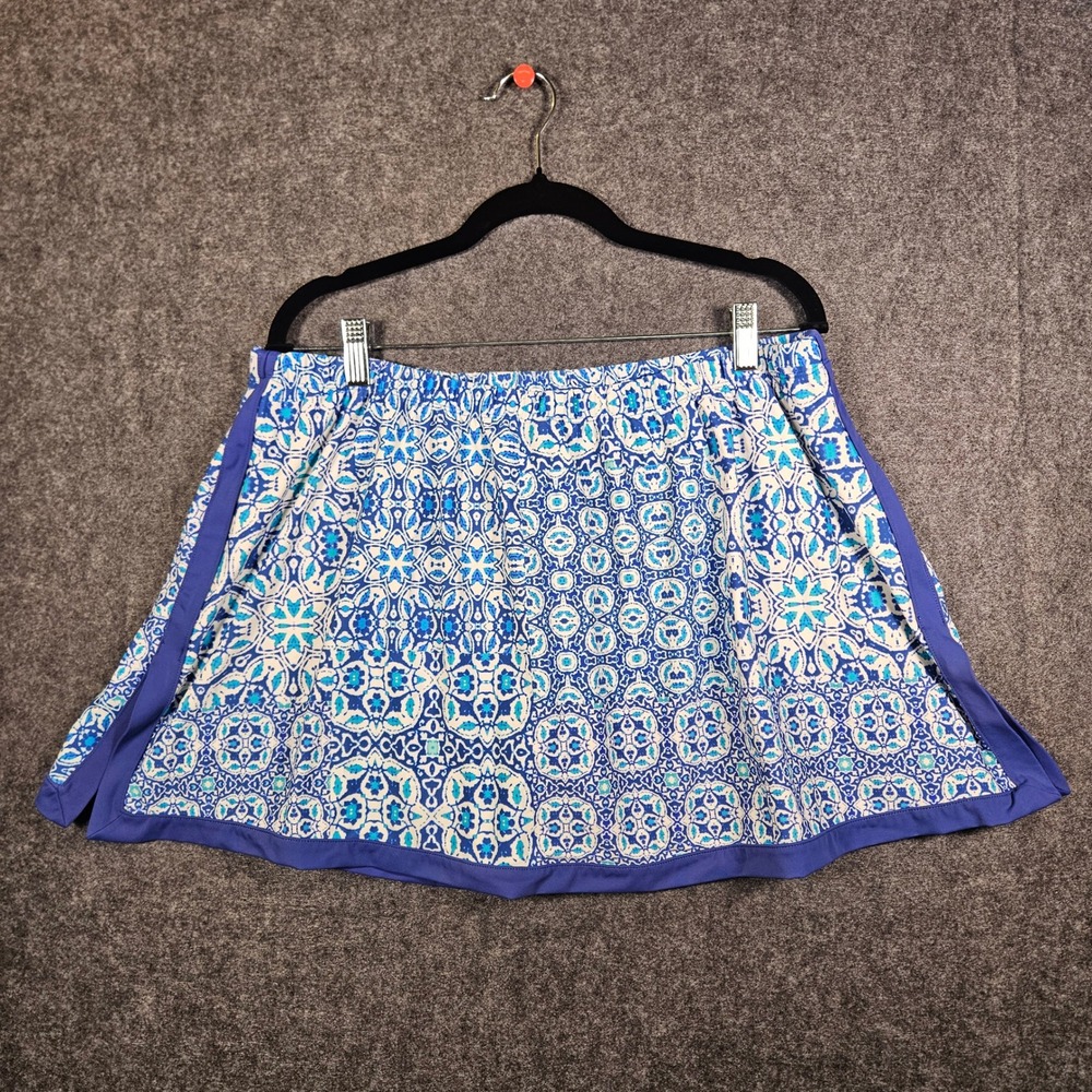 Swimsuits for All Womens Geometric Swim Skirt Beach Vacation Chic Plus Size 22